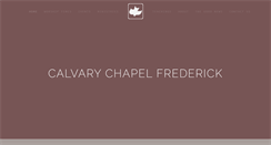 Desktop Screenshot of calvaryfrederick.com
