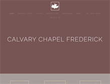 Tablet Screenshot of calvaryfrederick.com